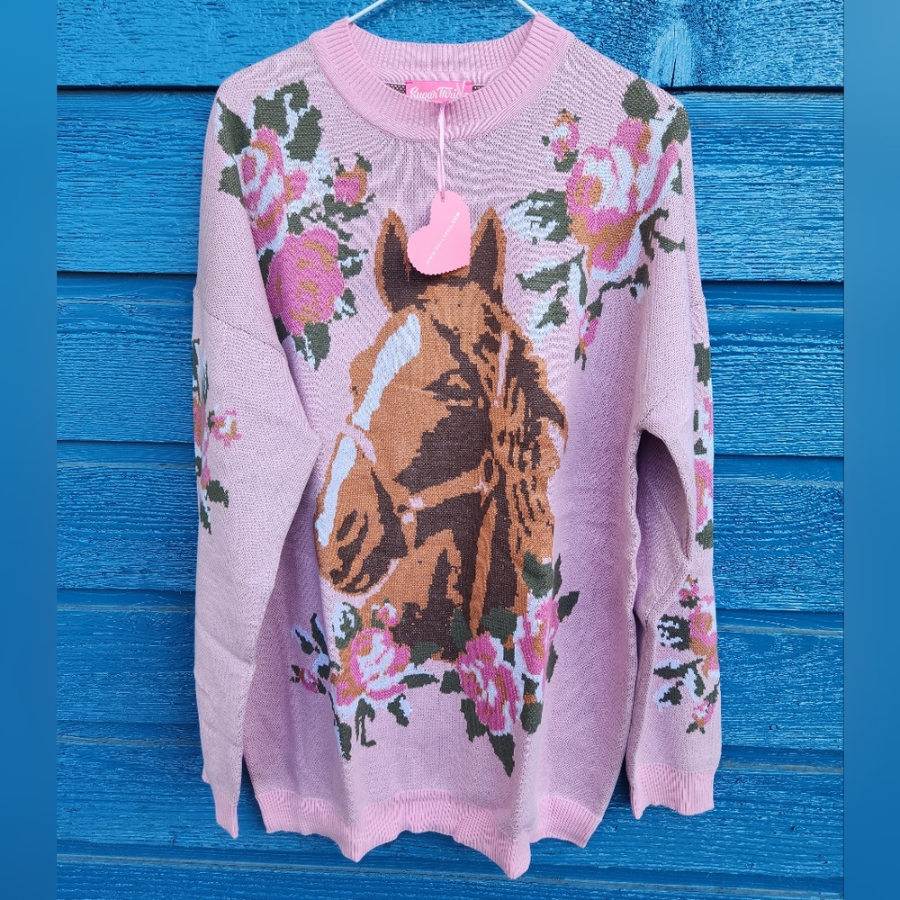 Equestrian oversized sweater - Picture 5 of 10